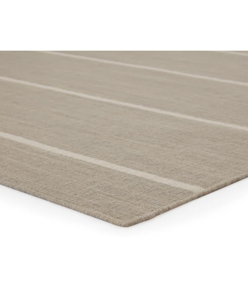 Jaipur Living Cape Cod Handmade Stripe Gray/ White Area Rug (10'X14')
