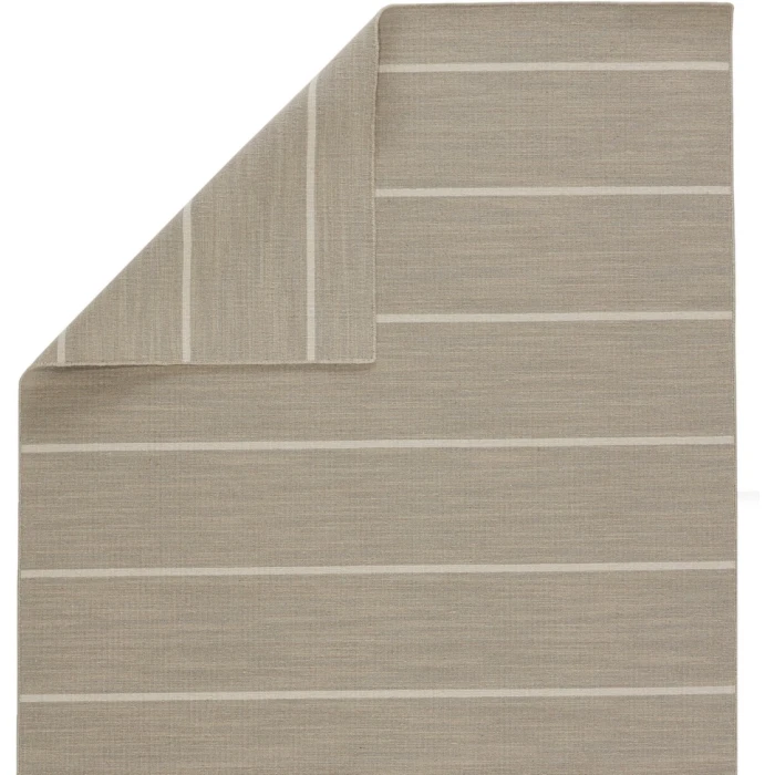 Jaipur Living Cape Cod Handmade Stripe Gray/ White Runner Rug (2'6"X8')