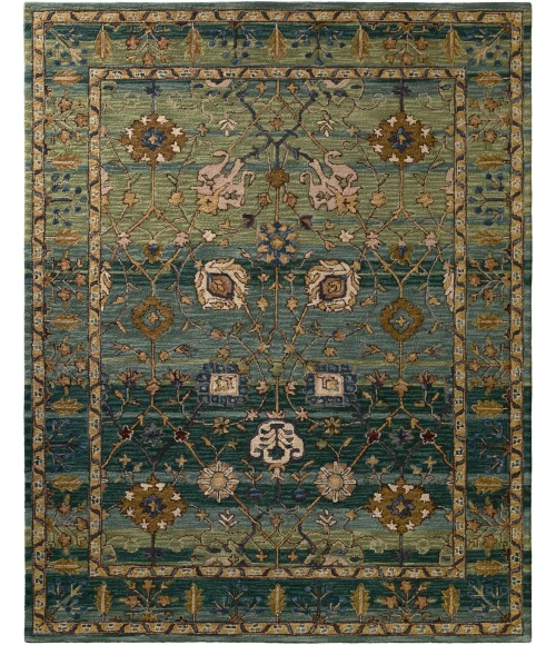 Vibe by Jaipur Living Ahava Handmade Oriental Green/ Blue Area Rug (8'X10')