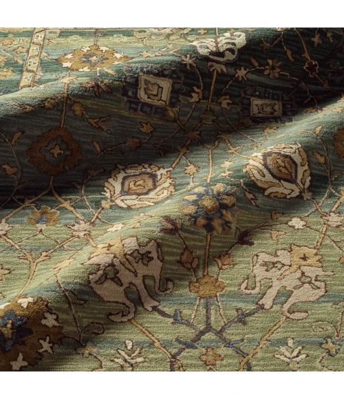 Vibe by Jaipur Living Ahava Handmade Oriental Green/ Blue Area Rug (8'X10')