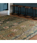 Label J Ahava COM03 Tufted Oriental Green/Blue Area Rug (13'X18')
