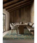 Label J Ahava COM03 Tufted Oriental Green/Blue Area Rug (13'X18')