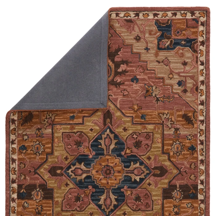 Vibe by Jaipur Living Cressida Handmade Medallion Dark Pink/ Blue Area Rug (10'X14')