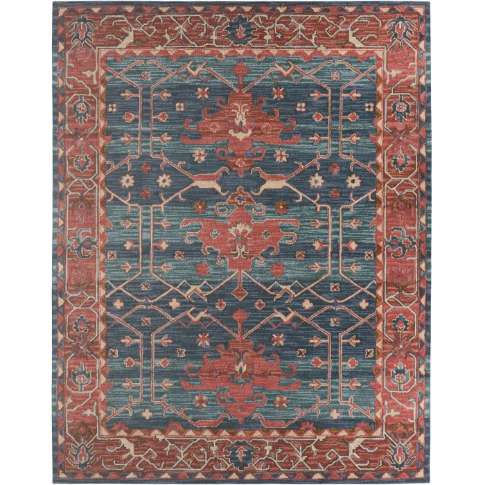 Vibe by Jaipur Living Cinnabar Handmade Medallion Red/ Blue Area Rug (5'X8')