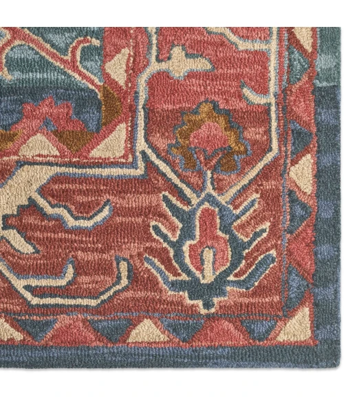 Vibe by Jaipur Living Cinnabar Handmade Medallion Red/ Blue Area Rug (8'X10')