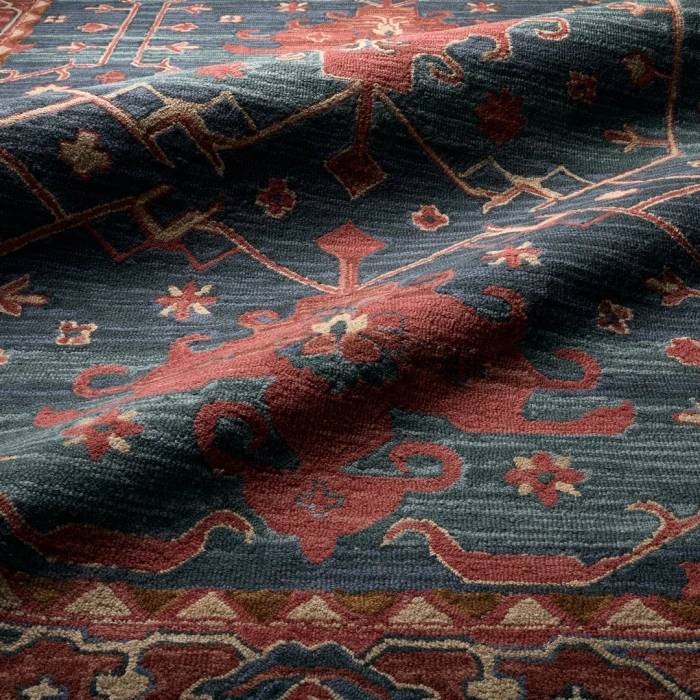 Vibe by Jaipur Living Cinnabar Handmade Medallion Red/ Blue Area Rug (5'X8')
