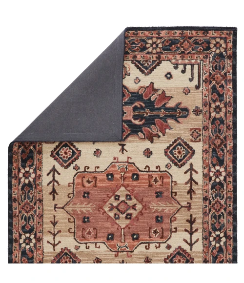 Vibe by Jaipur Living Idina Handmade Medallion Pink/ Dark Blue Area Rug (8'X10')