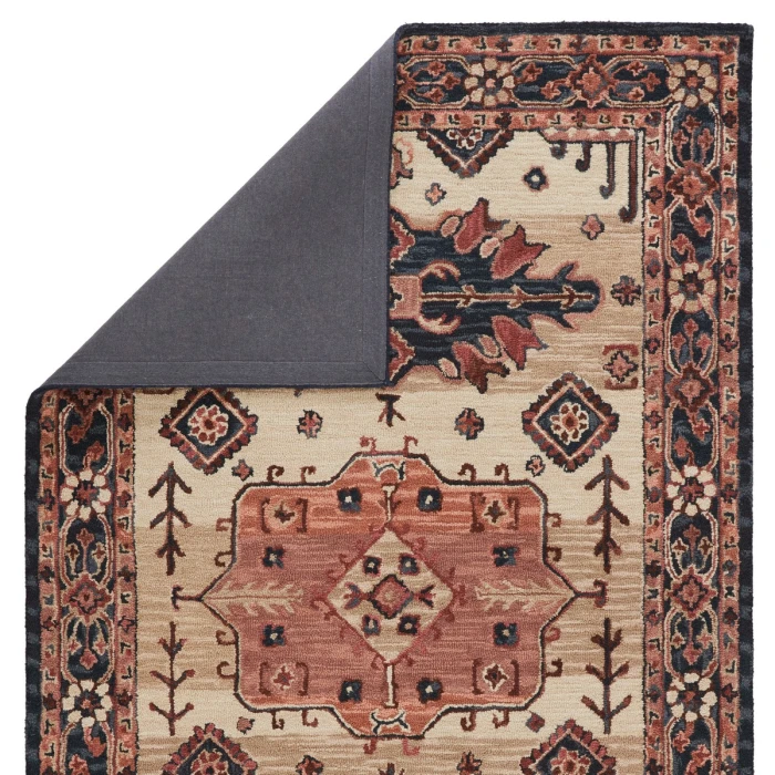 Vibe by Jaipur Living Idina Handmade Medallion Pink/ Dark Blue Area Rug (5'X8')