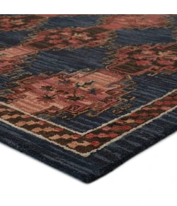 Jaipur Living Cardamom Kyoto COM11 Dark Blue/Pink 5 ft. X 8 ft. Rectangle Rug