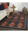 Vibe by Jaipur Living Kyoto Handmade Tribal Dark Blue/ Pink Area Rug (5'X8')