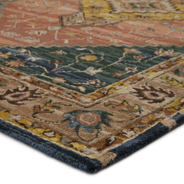Vibe by Jaipur Living Seraphina Handmade Medallion Pink/ Yellow Area Rug (10'X14')