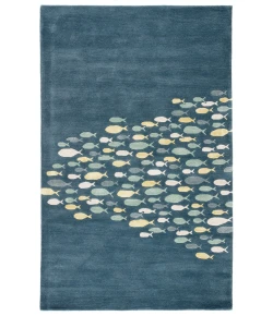 Jaipur Living Coastal Resort Schooled COR01 Blue/Gray 8 ft. X 11 ft. Rectangle Rug