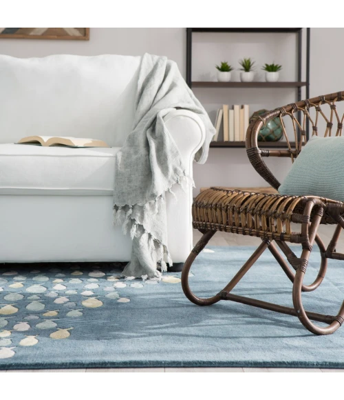 Jaipur Living Schooled Handmade Animal Blue/ Gray Area Rug (9'6"X13'6")