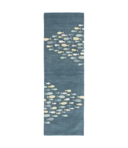 Jaipur Living Coastal Resort Schooled COR01 Blue/Gray 2 ft. 6 in. X 8 ft. Rectangle Rug