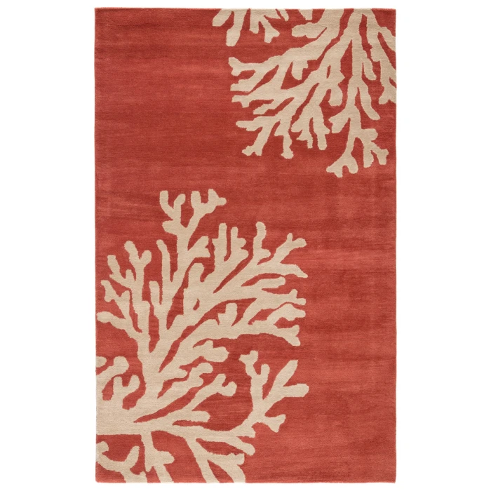 Grant Coastal Seaside Coral Cos02 18 In. Swatch Square Rug