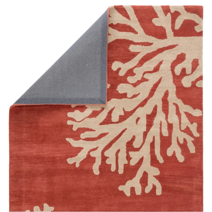 Grant Coastal Seaside Coral Cos02 18 In. Swatch Square Rug