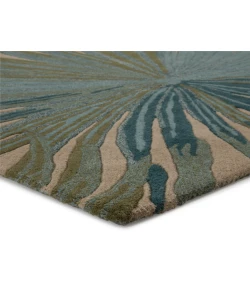 Jaipur Living Coastal Seaside Palmetto COS33 Blue/Green 8 ft. X 11 ft. Rectangle Rug