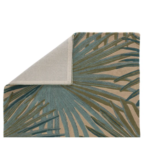 Jaipur Living Palmetto Handmade Floral Blue/ Green Area Rug (8'X11')