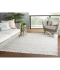 Jaipur Living Torre Indoor/ Outdoor Solid Light Gray/ Cream Area Rug 4'X6'
