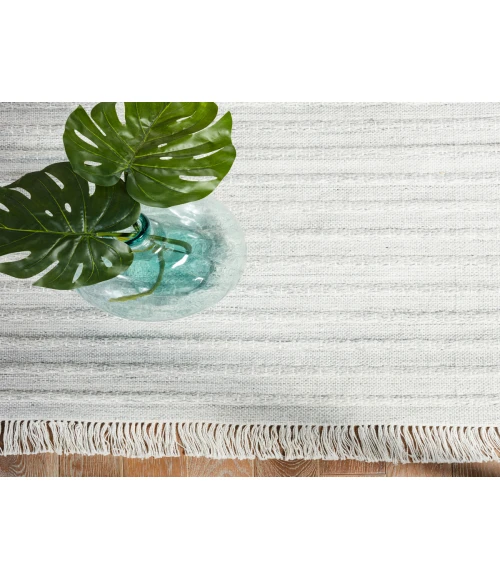 Jaipur Living Torre Indoor/ Outdoor Solid Light Gray/ Cream Area Rug 4'X6'