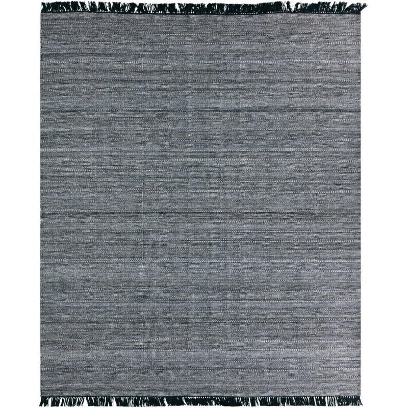 Jaipur Living Torre Indoor/ Outdoor Solid Black/ Rust Area Rug (8'X10')