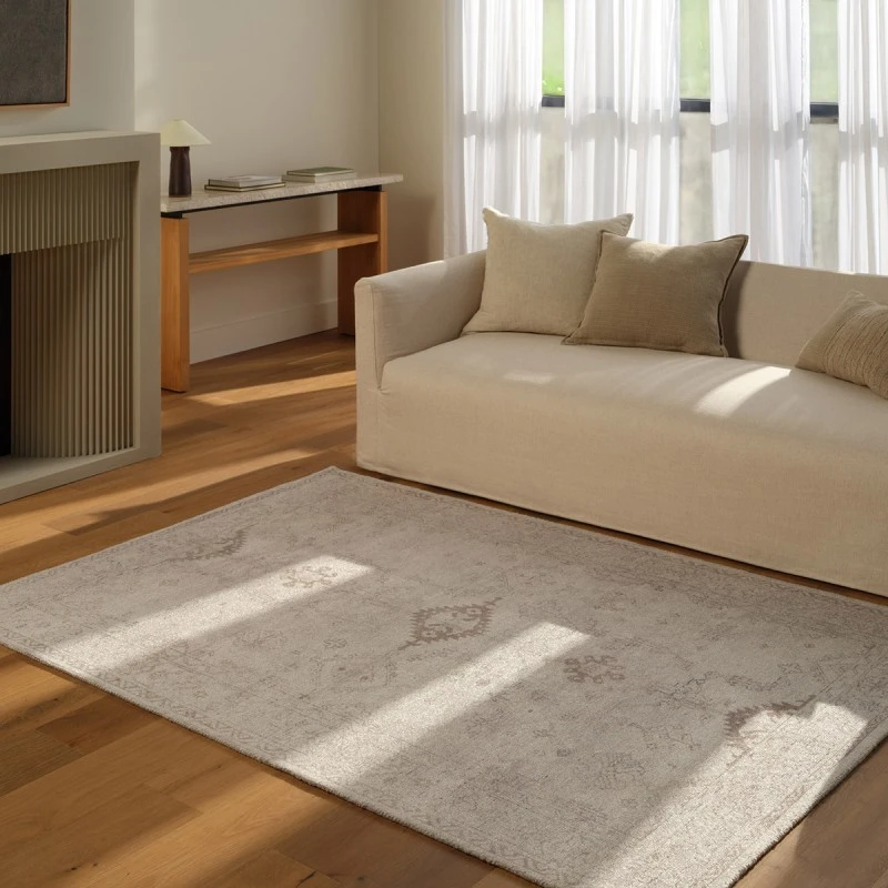 Jaipurliving Casen Tanbeige Csn04 5 Ft. X 8 Ft. Rect. Rug