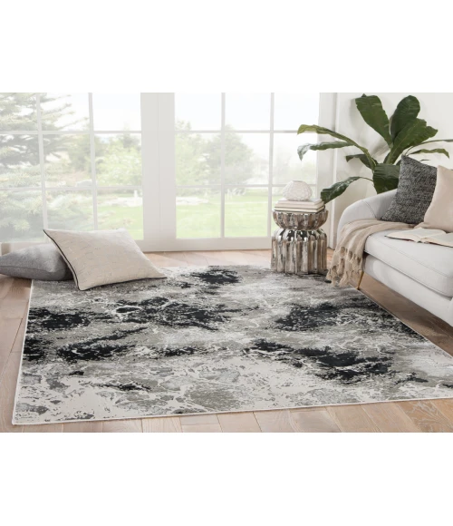 Jaipur Living Fen Abstract Black/ Gray Area Rug (9'6"X13')