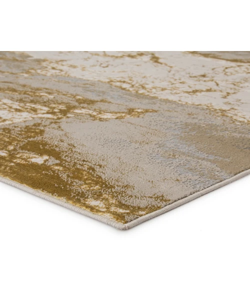 Jaipur Living Cisco Abstract Gray/ Gold Runner Rug (2'2"X8')