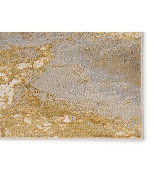 Jaipur Living Cisco Abstract Gray/ Gold Runner Rug (2'2"X8')