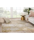 Jaipur Living Cisco Abstract Gray/ Gold Runner Rug (2'2"X8')