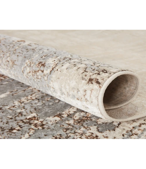 Jaipur Living Calibra Abstract Gray/ Taupe Area Rug (6'7"X9'6")