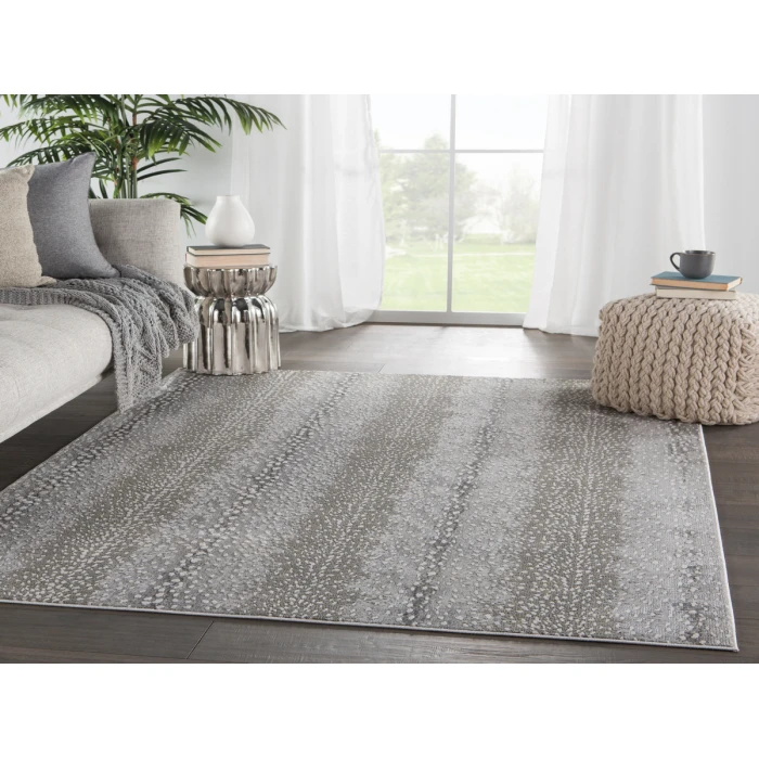 Jaipur Living Axis Animal Taupe/ Natural Runner Rug (3'3"X12')