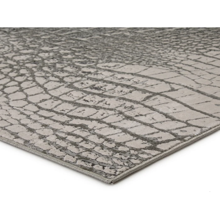 Jaipur Living Canberra Animal Gray/ Black Runner Rug (3'3"X12')