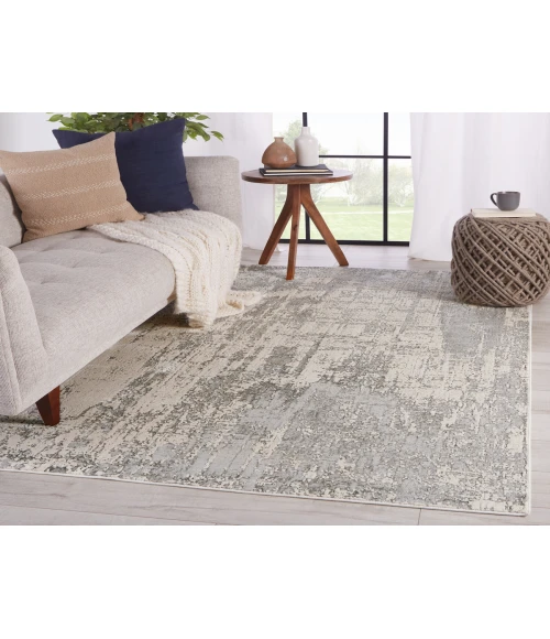 Jaipur Living Calibra Abstract Gray/ Silver Runner Rug (2'2"X8')