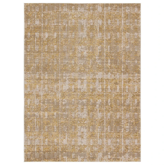 Jaipur Living Gimeas Geometric Gold/ Taupe Runner Rug 2'2"X8'