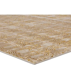 Jaipur Living Catalyst Gimeas CTY27 Gold - Taupe 2 ft. 2 in. X 8 ft. Rectangle Rug