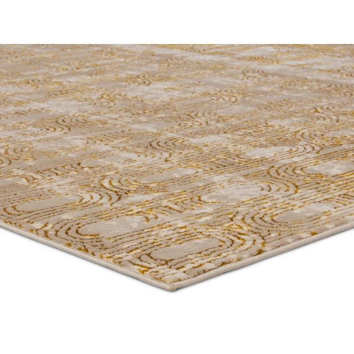 Jaipur Living Gimeas Geometric Gold/ Taupe Runner Rug 2'2"X8'