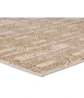 Jaipur Living Gimeas Geometric Gold/ Beige Runner Rug 2'2"X8'