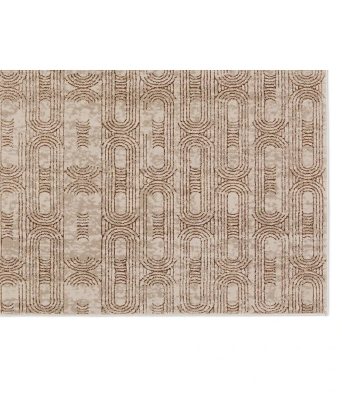 Jaipur Living Gimeas Geometric Gold/ Beige Runner Rug 2'2"X8'