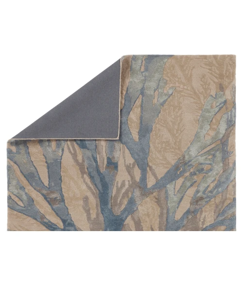 Jaipur Living Atoll Handmade Animal Pattern Blue/ Tan Area Rug 10'X14'