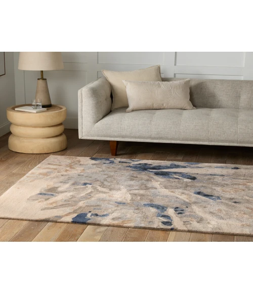 Jaipur Living Atoll Handmade Animal Pattern Blue/ Taupe Area Rug 10'X14'