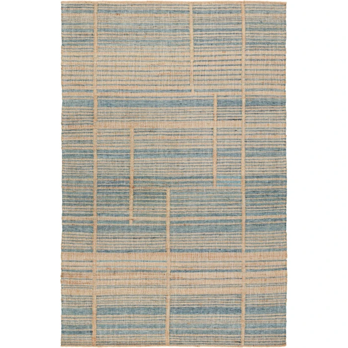 Jaipur Living Ciana Handmade Striped Brown/ Blue Area Rug 5'X8'