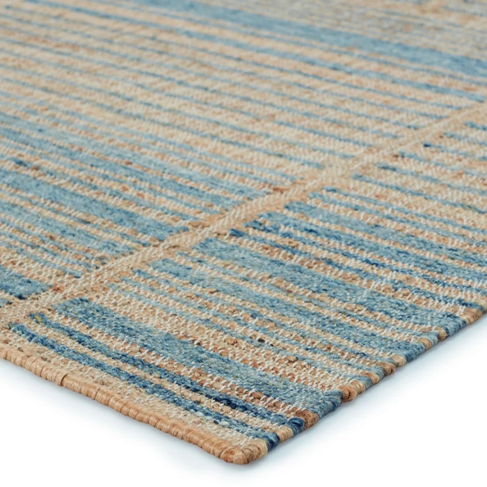 Jaipur Living Ciana Handmade Striped Brown/ Blue Area Rug 5'X8'
