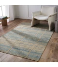 Jaipur Living Ciana Handmade Striped Brown/ Blue Area Rug 5'X8'