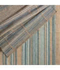 Jaipur Living Ciana Handmade Striped Brown/ Blue Area Rug 5'X8'