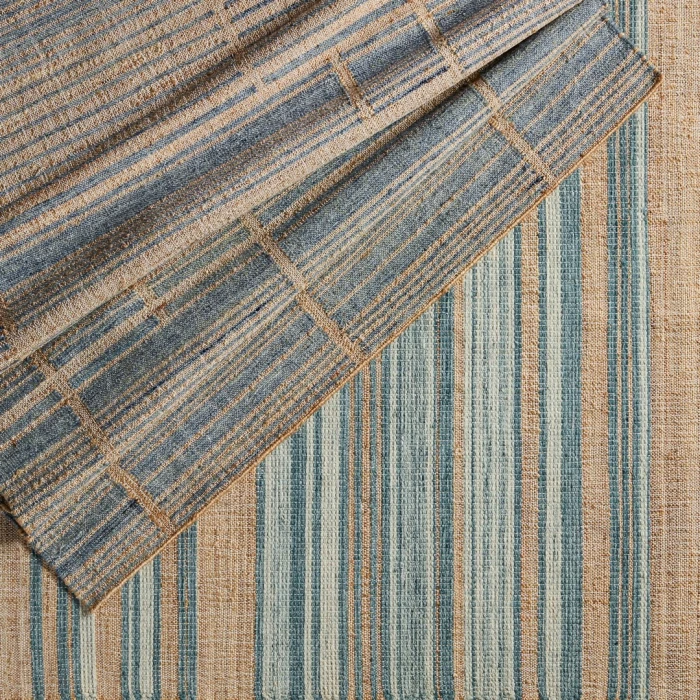 Jaipur Living Ciana Handmade Striped Brown/ Blue Area Rug 5'X8'