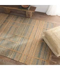 Jaipur Living Ciana Handmade Striped Brown/ Blue Area Rug 5'X8'