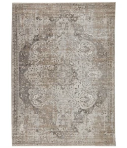 Vibe by Jaipur Living En Blanc Ginevra EBC04 Gray/Ivory 8 ft. 10 in. X 12 ft. 7 in. Rectangle Rug