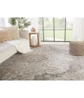 Vibe by Jaipur Living Ginevra Medallion Gray/ Ivory Runner Rug (3'X8')