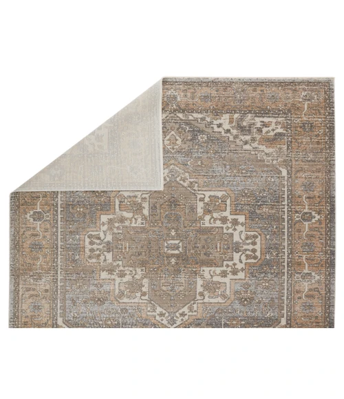 Vibe by Jaipur Living Venn Medallion Tan/ Gray Area Rug (5'3"X7'6")